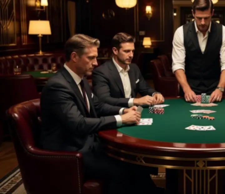 Emerald poker table set for an offline poker night inside an Australian restaurant card lounge